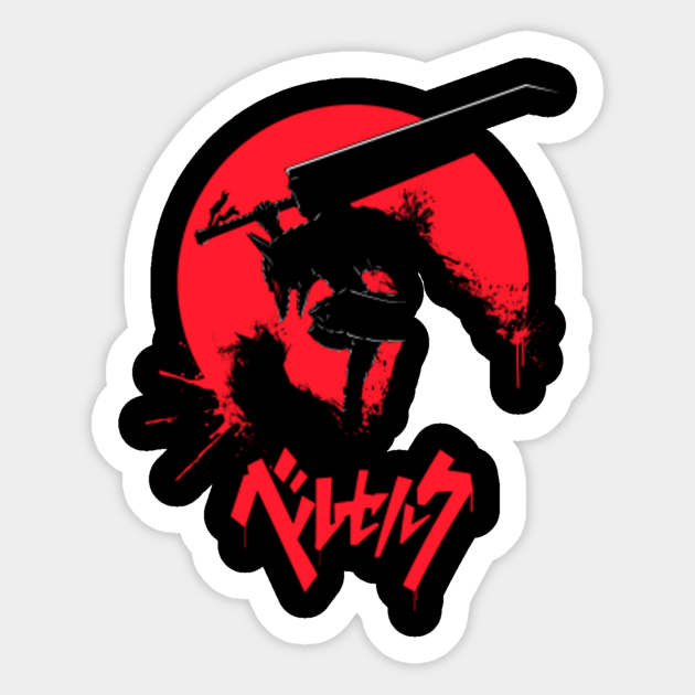 Berserk Anime Manga Otaku Berserk Sticker TeePublic